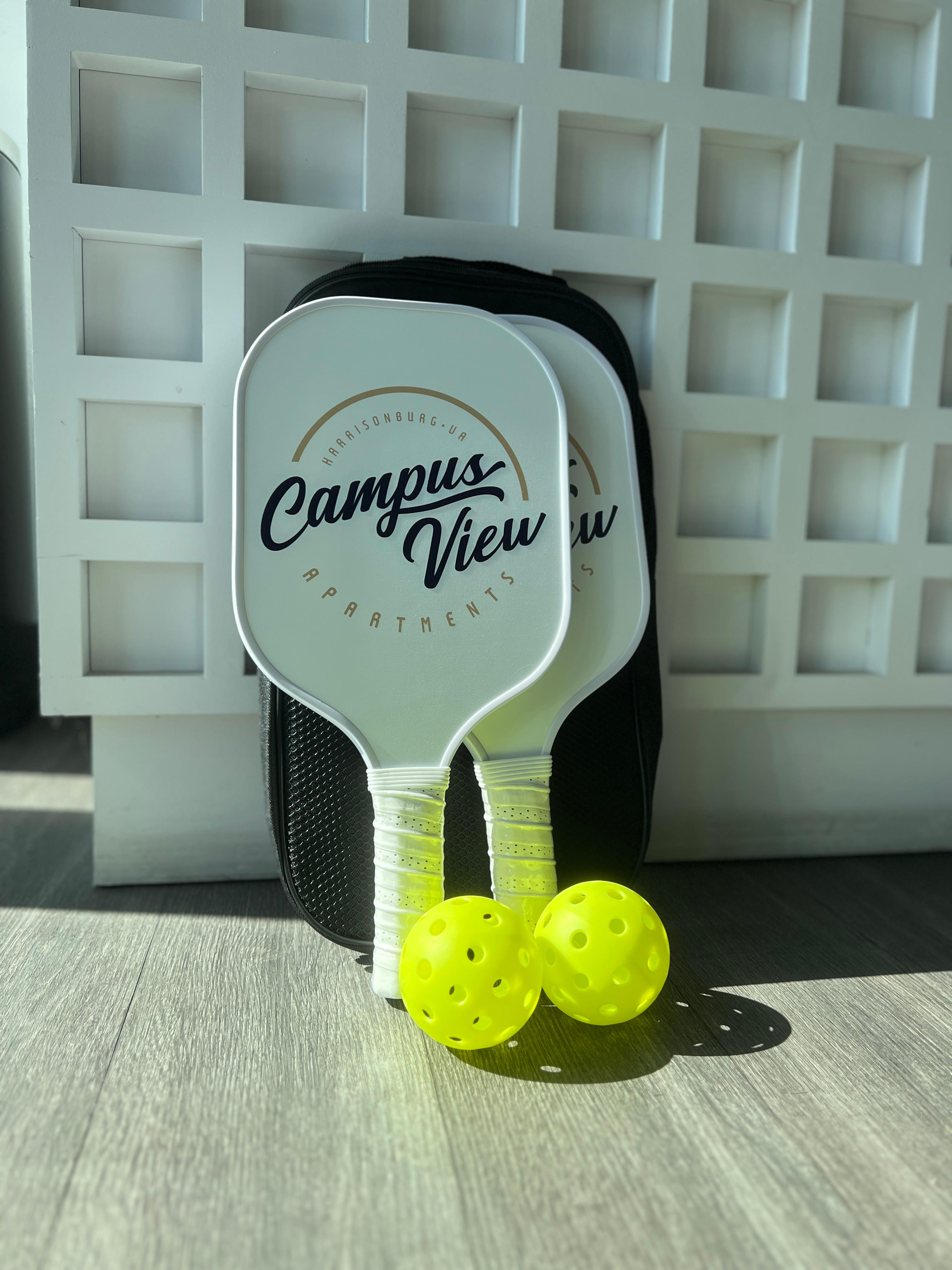 Campus View Branded Pickleball Set